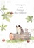 Cute Birthday Card - Hedgehog on log with Mouse created by Paper Shed Design