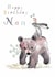 Cute Birthday Card - For Nan - Cute Bear, Hare & Mouse design created by Paper Shed Design