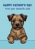 Border Terrier Father’s Day Card - Favourite Child created by Choo Choo