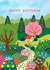 Pretty Birthday Card - Colourful Garden created by Pear Tree Press
