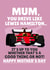 Funny Mother's Day Card - Mum, You Drive Like Lewis Hamilton - Good Thing Or Not created by PopDogShop