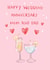 Classic Anniversary Card - For Mum & Dad - Cocktails created by HCD Illustration
