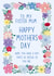 Pretty Mother's Day Card - For Foster Mum - Flowers created by Becky Grainger