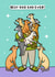Funny Father's Day Card - Best Dog Dad Ever created by Wafflemamaart