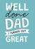 Funny Father's Day Card - Well Done Dad - I Turned Out Great created by Personalised Memento Company,Limited
