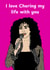 Funny Anniversary Card - Cher - Sharing Life With You created by Katie Merrien