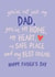Heartfelt Father's Day Card - Not Just My Dad - My Heart created by Sweetlove Press