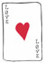 Love Playing Card Doodle. Greeting Card for Anniversary Valentines Day Card created by Effy Ellen Art
