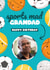 Cute Birthday Card - For Grandad - Sports Mad created by Bev O'Connor || @oconnordesign