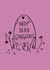 Funny Drop Dead Gorgeous Graveyard Doodle Greeting Card created by Effy Ellen Art