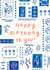 Arty Birthday Card - Summery Pattern created by Lauren Barclay