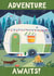 Classic Retirement Card - Adventure Awaits - Camper Van created by Rocket68