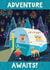 Classic Retirement/Good Luck Card - Adventure Awaits - Camper Van created by Rocket68
