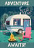 Classic Leaving Card - Adventure Awaits - Camper Van created by Rocket68