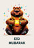 Cute Eid Mubarak - Bear - Lantern created by Folio | Ian Owen