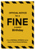 Funny Birthday Card - For Him - Parking Ticket Fine created by Doug The Cartoonist