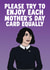 Funny Mother's Day Card - Ms Casey - Severance - Enjoy Each Card Equally created by Studio Doodles