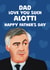 Funny Father’s Day Card - Carlo Ancelotti - Love You Alotti created by Giddy Kipper