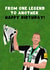 Newcastle United Birthday Card - Dan Burn - Newcastle United - Carabao Cup created by Pink Peach Cards