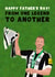 Newcastle United Father's Day Card - Dan Burn - Newcastle United - Carabao Cup created by Pink Peach Cards