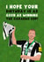 Newcastle United Birthday Card - Dan Burn - Newcastle United - Carabao Cup Winners created by Pink Peach Cards