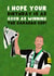 Newcastle Birthday Card - Dan Burn - Newcastle United - Carabao Cup Winners created by Pink Peach Cards