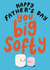 Cute Father’s Day Card - Big Softy - Marshmallows created by Christine Cuddihy Illustration