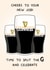 Fun New Job Card - Pints Of Guinness - Split The G created by YAWN DESIGNS
