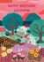 Pretty Birthday Card - For Grandma - Colourful Garden - Greenhouse created by Pear Tree Press