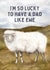Funny Father's Day Card - Lucky To Have A Dad Like Ewe created by Hello Fridays Studio