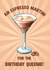 Fun Birthday Card - For Her - Espresso Martini For The Birthday Queenie! created by Poppy & Mabel