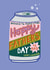 Arty Fathers Day Card - Brewed to Perfection - Beer Can - Alcohol created by Laura Barnes