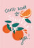 Cute Love and Anniversary Card - Orange - Can't Wait To Squeeze You! created by Laura Barnes