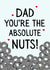 Funny Father’s Day Card - You're The Nuts created by original fox designs