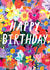 Pretty Birthday Card - Bright Spring Florals created by Katt Jones