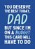 Funny Father's Day Card - On A Budget created by Sundiva Designs