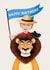 Cute Birthday Card - For Him - Lion created by Folio | Ian Owen