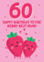 Cute Birthday Card - 60th - Berry Best Mum created by Blush & Blossom 