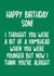 Funny Birthday Card - For Son - Knobhead created by Pack a Punch Designs
