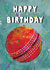 Painterly Happy Birthday card for cricket lovers created by Mindikr