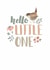Classic New Baby Card - Baby Girl - Hello Little One created by Elena O'Neill