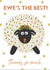 Cute thank you card - Ewe's the best - Thanks so much created by Ashley Roberts