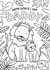 Cute Father's Day Card - Lions - Colour In created by Debbie Daley Illustrations