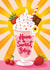 Fun Birthday Card - Sweet Milkshake - For Her created by Aniet Illustration