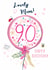 Pretty 90th balloon card for Mum - Classic created by Katie Phythian Design