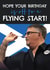 Darts Birthday Card - Gary Anderson - Flying Start created by AbiGoLucky