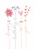Pretty Birthday Card - Flower Stems created by Two For Joy Illustration