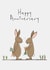 Cute Anniversary Card - Two Rabbits created by Lucy Driver