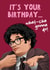 Funny Birthday Card - Richard Ayoade - Last One Laughing created by Artsy Gift Co