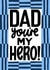 Modern Father’s Day Card - Hero - Typography created by Nicola Watson